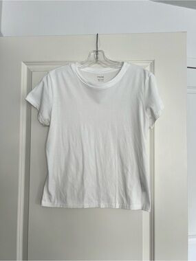 Frame Denim White Crewneck Tee